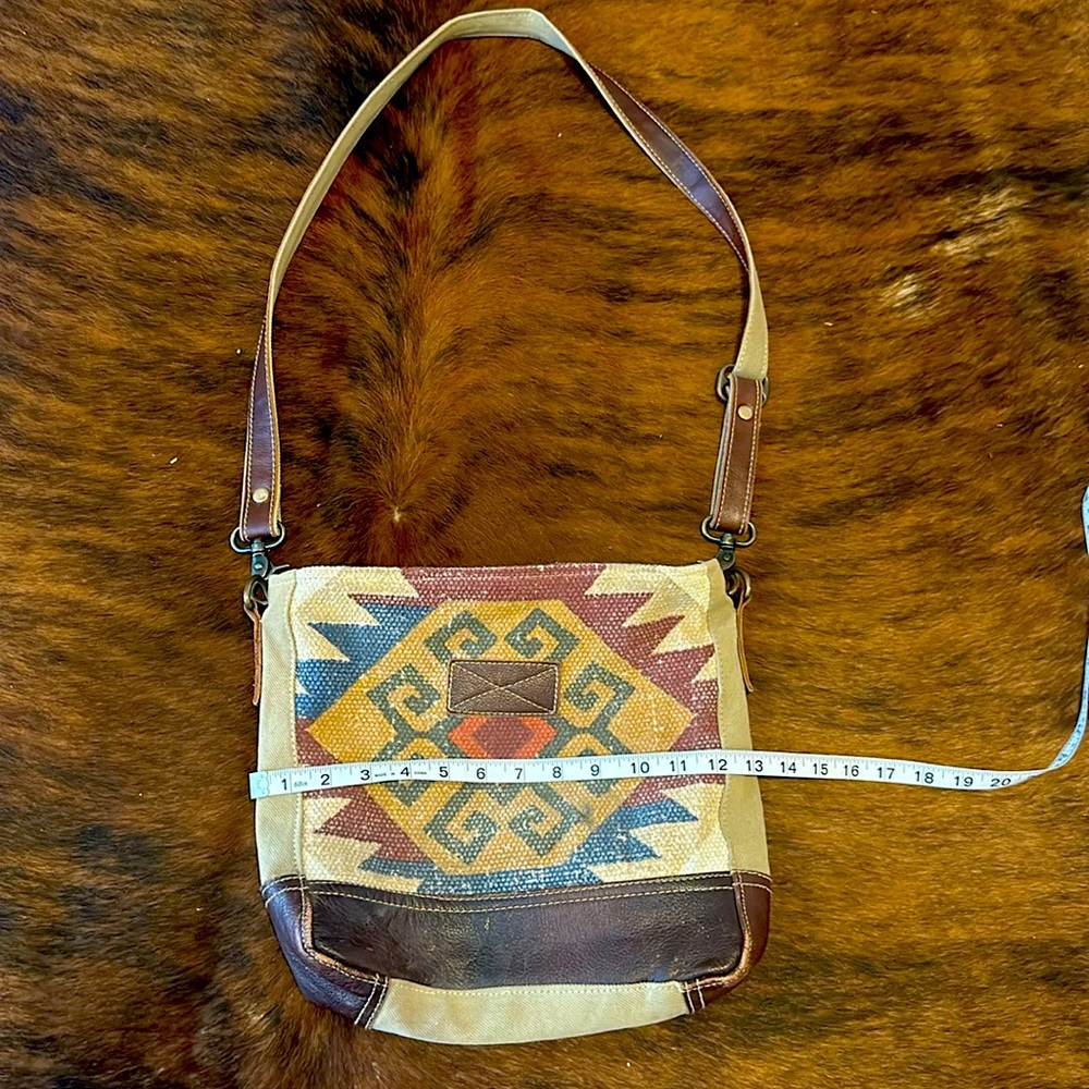 Myra Crossbody bag southwest leather accents